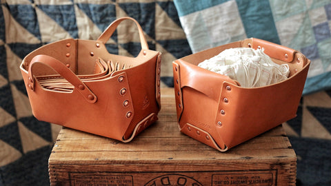 PATTERN: Leather Basket
